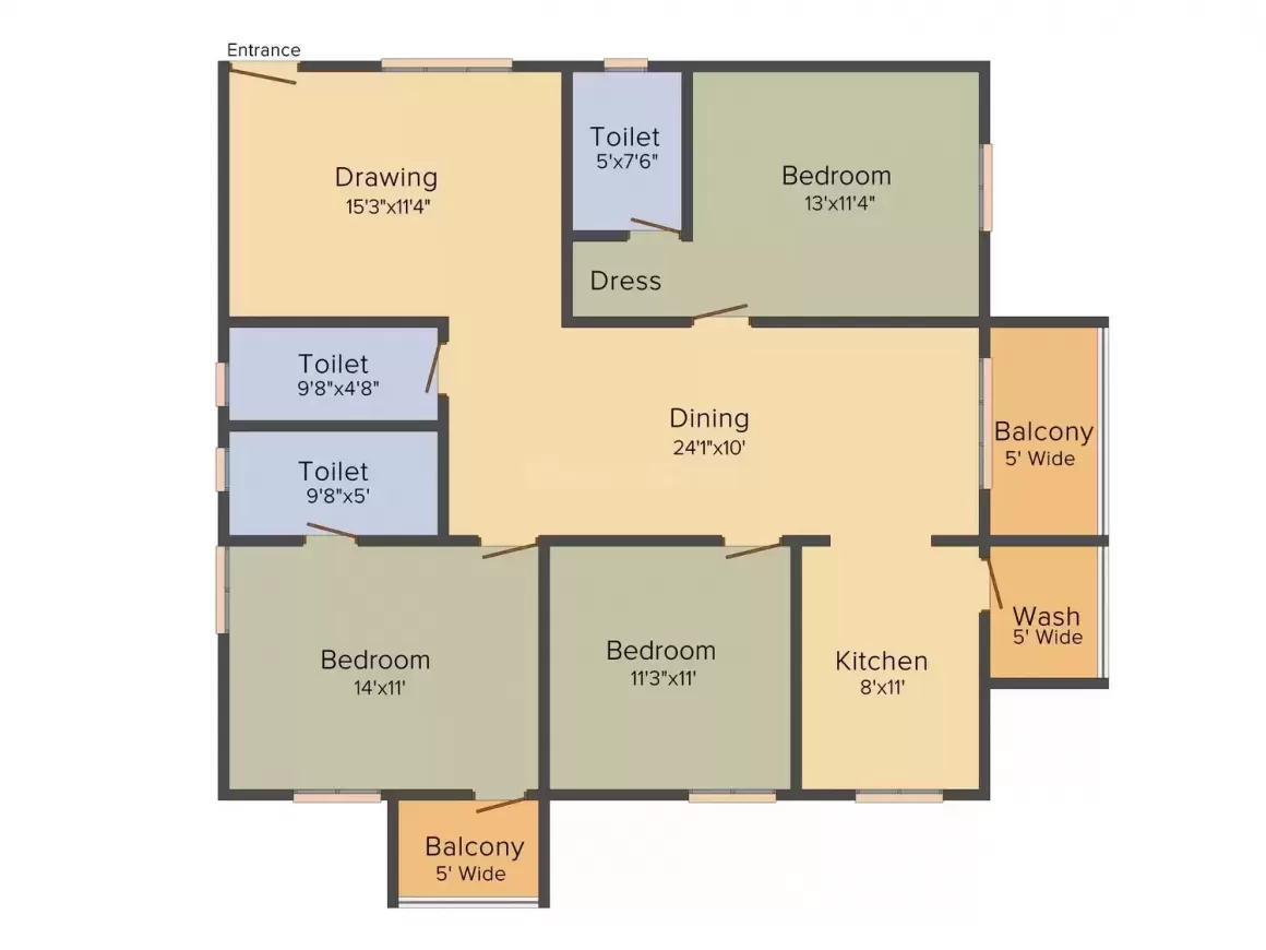 Floor plan for Garudachala Royal Homes